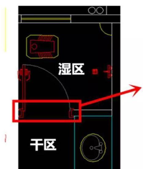 大门对卫生间玄关设计效果图